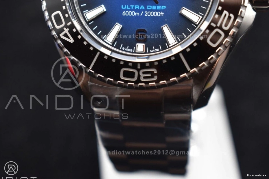 Ultra Blue 1:1 458 Bracelet A8912 Dial Clone Deep Attractive SS SBF on Deep Seamaster Edition Super SS 6000M Best 1229